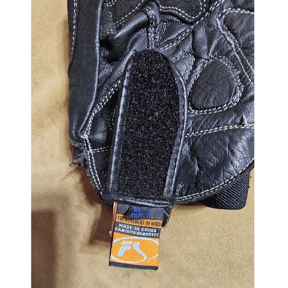 Fieldsheer Mens Black Goat Skin Leather Armored Motorcycle Gloves XL 28728 - Picture 4 of 8